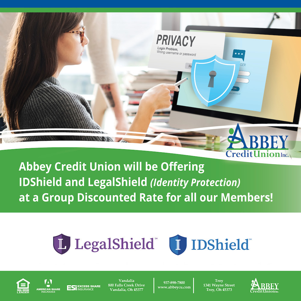 Graphic showing information about the new IDShield and LegalShield offerings