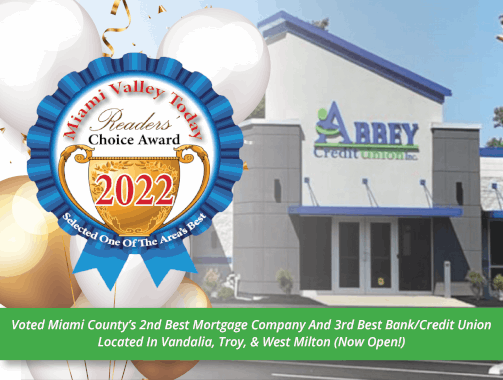 Voted Miami County's 2nd Best Mortgage Company And 3rd Best Bank/Credit Union Located In Vandalia, Troy, & West Milton (Now Open!)