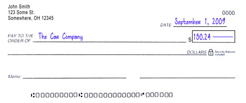 Step 2: Write the Numeric Form of the Amount to be Paid